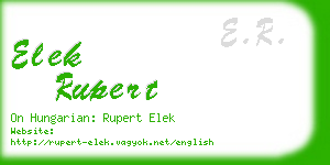 elek rupert business card